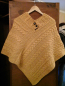 Preview: Merino Ladies Poncho, Sunflower